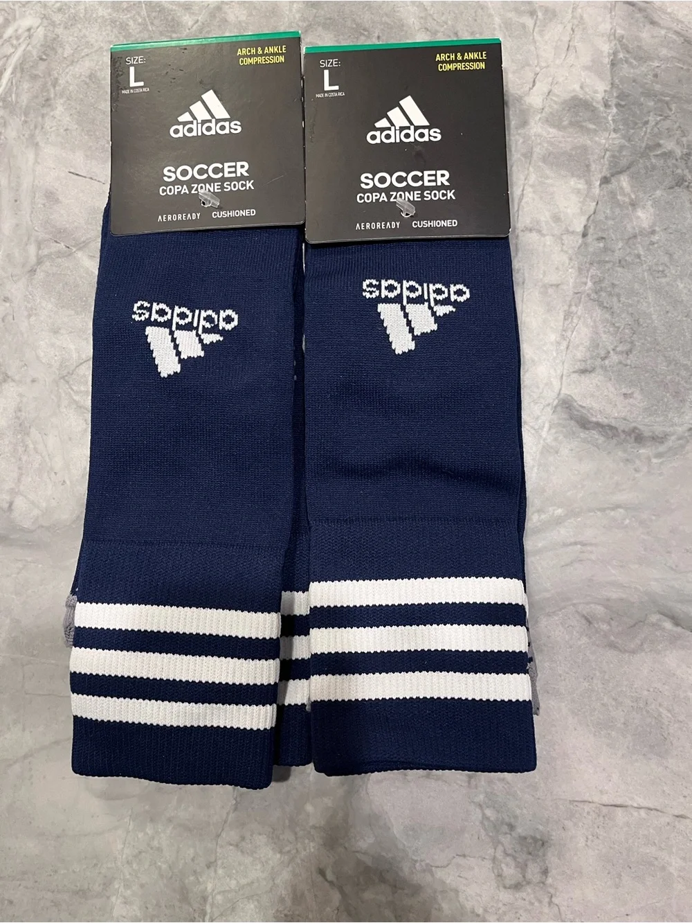 BUNDLE! 2-Pack of adidas Copa Zone Cushion IV Soccer OTC Socks!